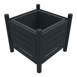 Jardinière VIBRATO METAL avec bac 75 Litres