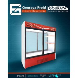 Vitrine boucherie double façades- gouraya