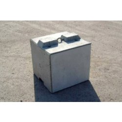 Bloc d'égalisation en béton empilable - 60 cm - 470 kg - MB SUPER 60 avec tenon et mortaise