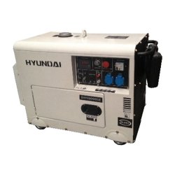 Groupe électrogène industriel Hyundai DHY6000SE - diesel 5000 W/5500 W - monophasé - démarrage électrique - silencieux