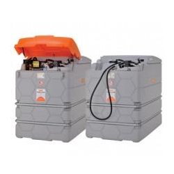 Station Cube pour gasoil - volume 1500 L - structure nid d'abeilles et renforts métalliques