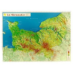 Cartes géographiques - La Normandie - Signal d'Écouves - 42x31 cm