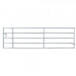 401F113 - Barrière d'herbage extensible en acier galvanisé - 5 lisses, tube Ø 40 mm - Equip’Horse