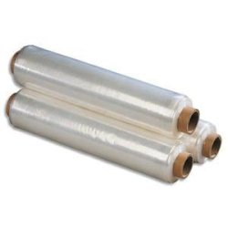 Bobine de film étirable manuel cast transparent 15 microns - 45 cm x 300 mètres - Fabriqué en France