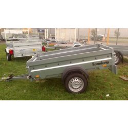 Remorque Brenderup 2205S - PTAC 1000 Kg - Dimensions utiles 203x128x40 cm - Freinée avec roue jockey