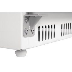 Vitrine réfrigérée positive blanche - Polar Série C 400L - Verrouillable, porte réversible, éclairage LED