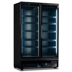 VISIOGLASS GL 2P POS NOIR / NOIR  - Vitrines positives à groupe logé -LMC EUROCOLD - 4012041 - noir aluminium 4012041
