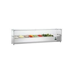 Bartscher Présentoir réfrigéré positif 8 x GN 1/4, à assembler, 180 W, 220 V - MONO - inox 4015613773483