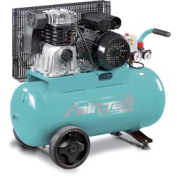 Compresseur mobile à entraînement par courroie à huile cuve 50 L 2,2 kW / 3 Ch 10 bars 365 l/min 230V Aircraft AIRSTAR 401/50E