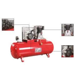 Compresseur à piston - Gamme K Pro Intensive - Marche lente - Puissance 5,5/4 à 10/7,5 HP/KW - Réservoir 270 à 500 L