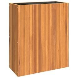 Helloshop26 - Jardinière bac lit surélevé plantes fleurs terrasse jardin 59 x 27,5 x 70 cm bois massif d'acacia marron 02_0037688 - marron Bois mas