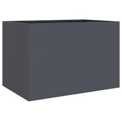 Helloshop26 - Jardinière bac lit surélevé plantes fleurs terrasse jardin 62 x 47 x 46 cm acier anthracite 02_0037756 - acier 3000214051420