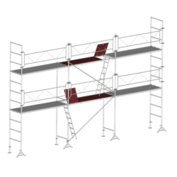Échafaudage VITO 49 LOT 60 m² - Classe 4 : 300 kg/m² - Longueur 10 m - Hauteur 6 m