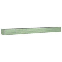Helloshop26 - Jardinière moderne 600 x 80 x 45 cm pour plantes d'intérieur et extérieur design industriel en acier vert 02_0059274 - vert acier 300