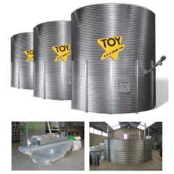 Silo de stockage d'une capacité de 23,9 à 133,9 m3 - hauteur de 0,90 à 6,78m