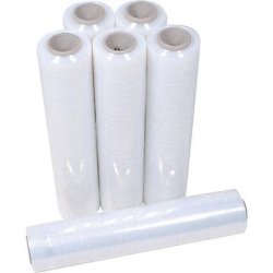 Film étirable manuel cast standard - PE recyclable, déroulement silencieux - pour banderolage manuel de palettes