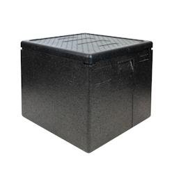 GILAC Conteneur isotherme 420 x 420 mm - 59 L - ouverture par le haut - Noir G005941 - noir 3573678699809