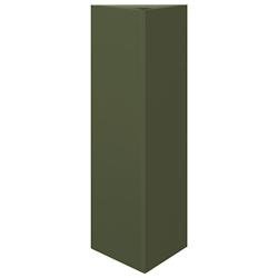 Helloshop26 - Jardinière bac lit surélevé plantes fleurs terrasse jardin olive triangulaire 30 x 26 x 75 cm acier vert 02_0038712 - vert acier 3000