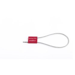 Scellé de sécurité câble - diamètre 2.5 mm - acier/aluminium - longueur 250 mm - norme ISO 17712:2013