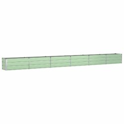Helloshop26 - Jardinière vert pastel moderne extérieur 480 x 50 x 45 cm en acier galvanisé 02_0059284 - vert acier 3000241047229