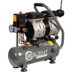 Compresseur 6 litres sans huile silencieux - silent 6/6 sh - 330469
