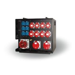 114-05-337 - Coffret de distribution empilable - Indu Electric - Entrée CEE 63A 400V 5P - Sorties multiples