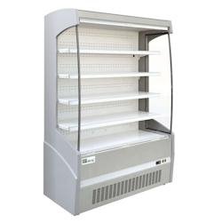 A.C.L - Vitrine réfrigérée murale DELTA avec rideau de nuit L.886 mm - inox MM297878