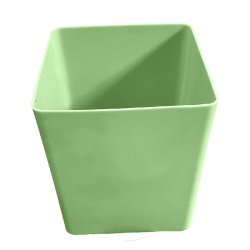 Pot de fleurs carré cubio h 50 cm-plast'up rotomoulage - VERTPISTACHE - vert 0637962081916