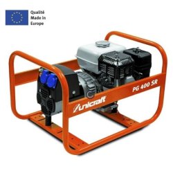 Groupe électrogène Unicraft PG 400 SR - Synchrone, moteur Honda GX200, 3,4 kVA, protection thermique