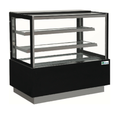 Vitrine pâtisserie - vitrage droit - capacité 340L à 680L - température +2°C/+8°C