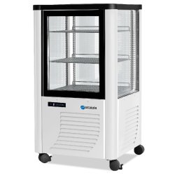 Vitrine réfrigérée positive Fixe 230L 4 faces vitrées SCAIOLA - Blanc