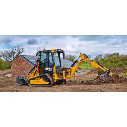 Tractopelles 1cxt - JCB - Chenilles, traction exceptionnelle et cabine confortable