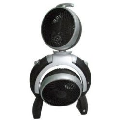 Ventilateur multidirectionnel - design moderne - 3 vitesses indépendantes - finition ABS gris et argent