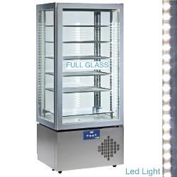 Vitrine réfrigérée professionnelle - Full vitrée 6 niveaux - Réfrigération statique - EXALTA Line - Made in Italy