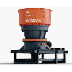 Concasseurs à cône stationnaires série 400-600 - Sandvik CS660 - Arbre principal hydraulique, course excentrique réglable