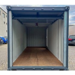 Conteneur maritime 20' avec portes sectionnelles - Dimensions extérieures : 6,06m x 2,44m x 2,90m
