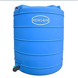 Cuve de stockage eau verticale 5000L pré-équipée - polyéthylène opaque anti-UV - marque Renson