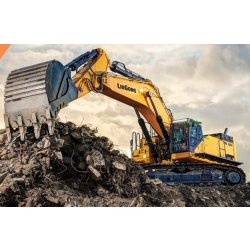 Excavatrice robuste, productive et fiable pour environnements les plus difficiles - Capacité du godet 5.6 m3 - Liugong 995F