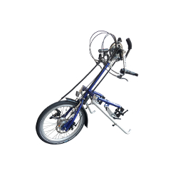 Vélo Handbike manuel à 8 vitesses, frein V brake et 3 plateaux pour franchissements inégalés