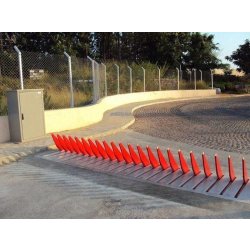 Herse anti-intrusion - bloc routier à installer devant ou derrière portails ou barrières levantes - Scientelec