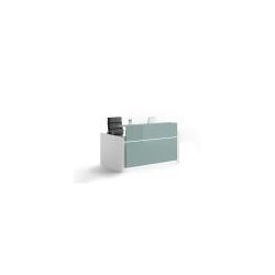 Banque d'accueil HORIZON façade laqué brillant - Deskono