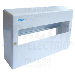 Boîte de distribution en saillie - sans cache - rail N-PE 1×12 modules - IP40 - dimensions 160×260×65mm
