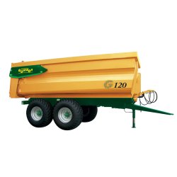 G 120 Benne agricole monocoque - Gourdon SA - Charge 12 t - Essieux boggie et caisse surbaissée