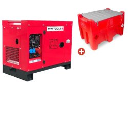 Groupe électrogène diesel 10kW + station de ravitaillement 440L MW Tools DG100EPACK2
