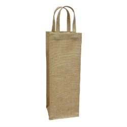 Sac bouteille jute naturel 11+10x33cm - par 10