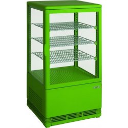 Mini-vitrine de présentation verte modèle SC 70 - réfrigérée avec contrôle numérique et dégivrage automatique
