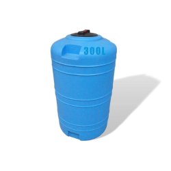 Réservoir PE type CV 300L bleu - Stockage chimique, alimentaire et eau de pluie