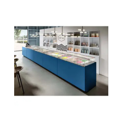 Vitrine service arrière à cuve plate pour pâtisserie, chocolaterie et sandwicherie - DAHLIA