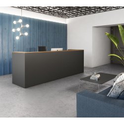 Banque d'accueil DELTA - design intemporel - gamme BASIC et PLUS avec options LED