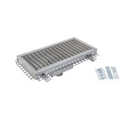 Caniveau de Drainage Inox avec Sortie Centrale Ø75mm Verticale - FMG-1163-000 - Linum - FMG-1163-000